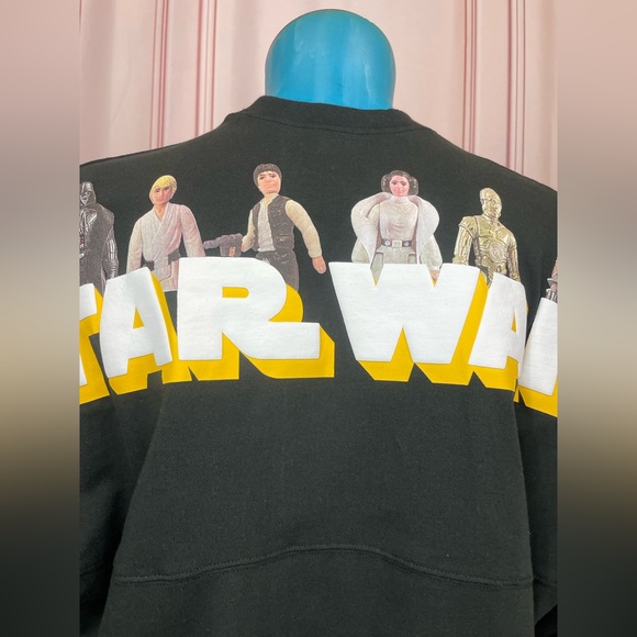 Disney Parks Star Wars Vintage Action Figure Jedi Spirit Jersey Adult Sze XL L M - Picture 9 of 15
